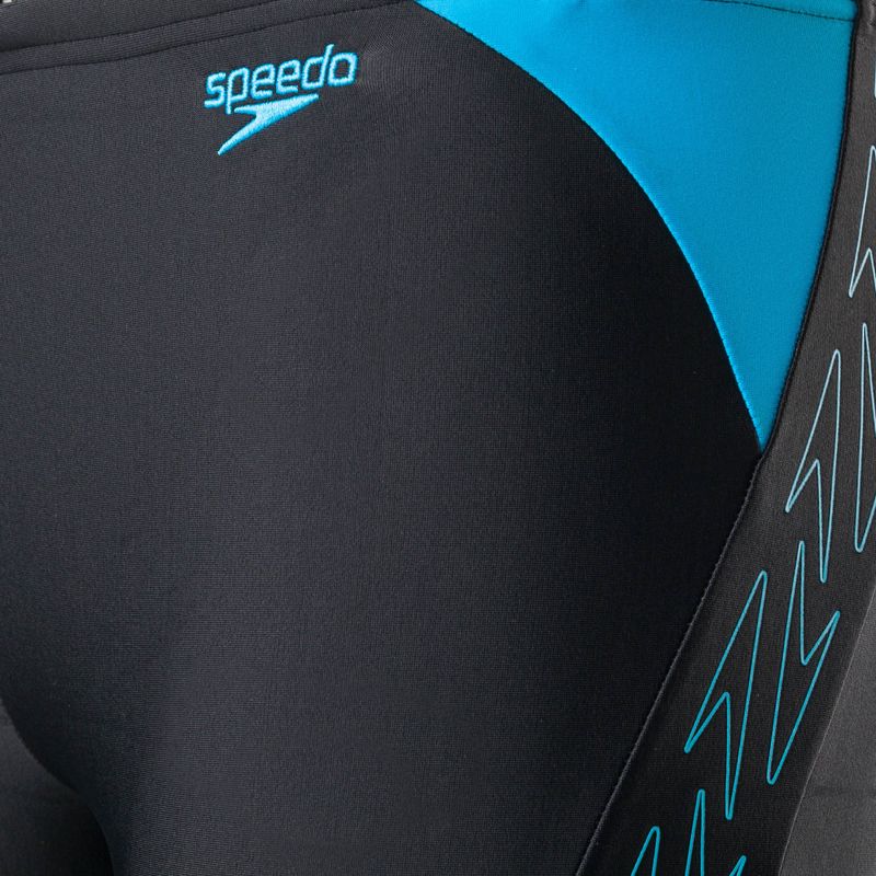 Speedo Hyper Boom Logo Splice Kinder schwimmen Jammer schwarz 8-00315215176 3