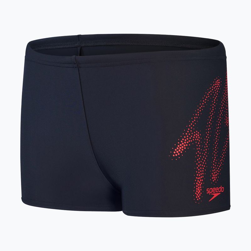 Speedo Hyper Boom Logo Placement Aquashort Kinder Badehose navy blau 8-00315415190 4