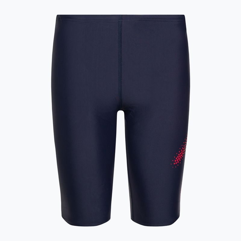 Speedo Hyper Boom Logo Platzierung Kinder schwimmen Jammer navy blau 8-00315515183