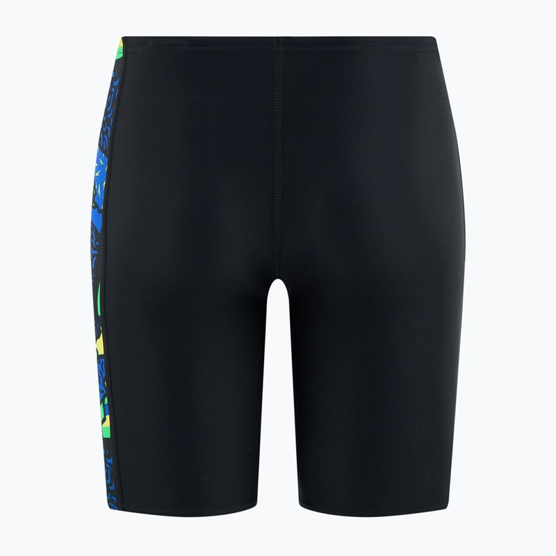 Jammershorts Kinder Speedo Allover Panel Jammer black / blue flame / bright yellow / green 2