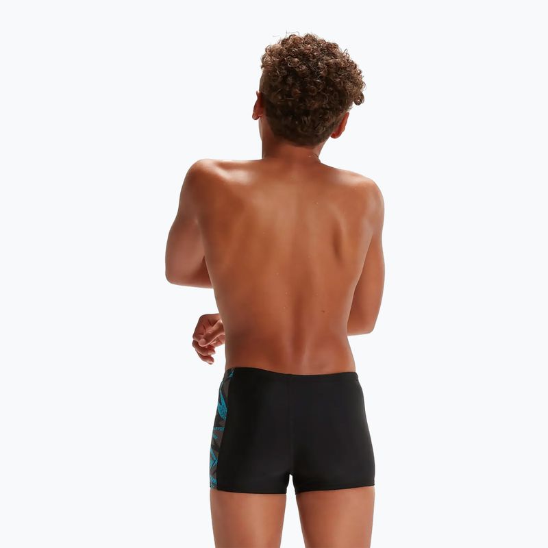 Speedo HyperBoom Placement Kinder-Badehose schwarz/bolt/taubengrau 5