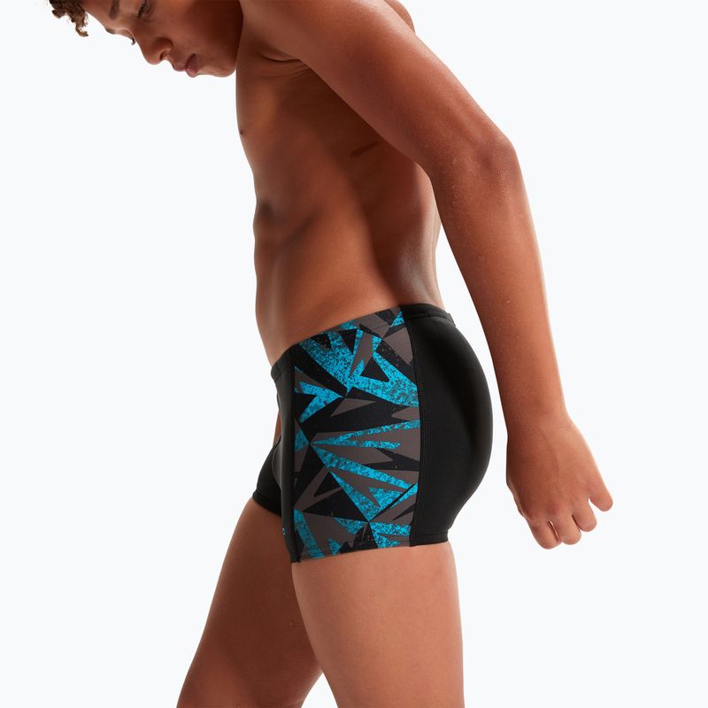 Speedo HyperBoom Placement Kinder-Badehose schwarz/bolt/taubengrau 7