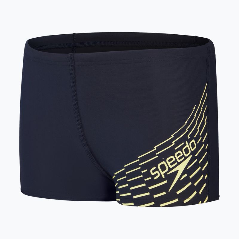Speedo Medley Logo Aquashort Kinder Badehose navy blau 8-1241006864 4