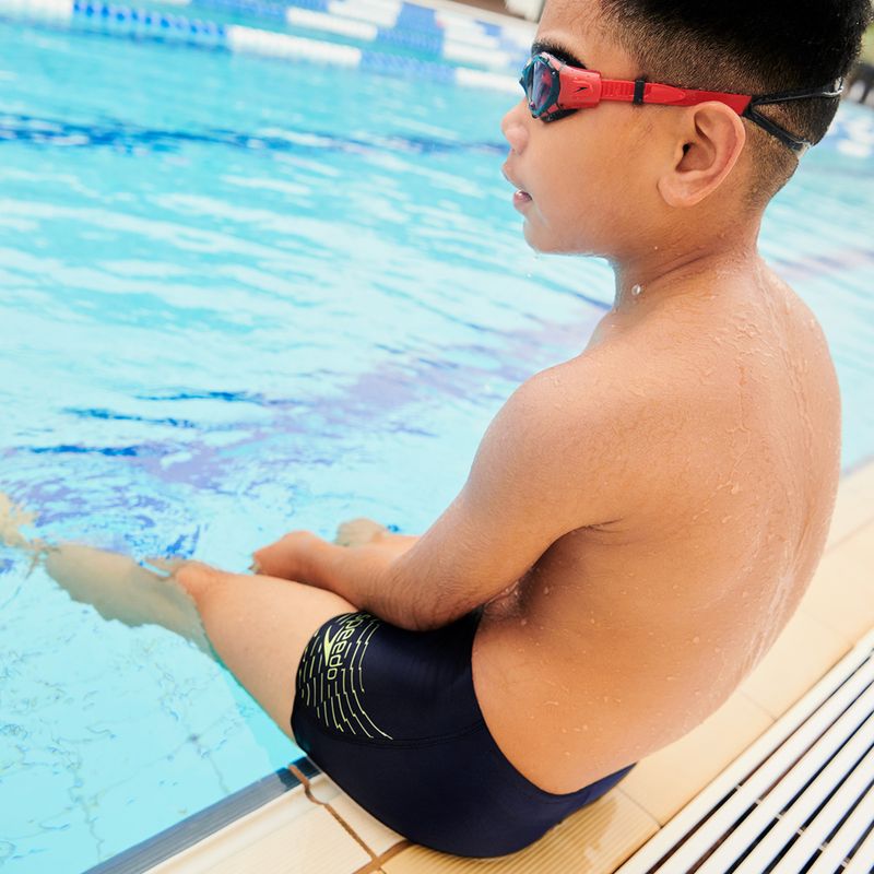 Speedo Medley Logo Aquashort Kinder Badehose navy blau 8-1241006864 9