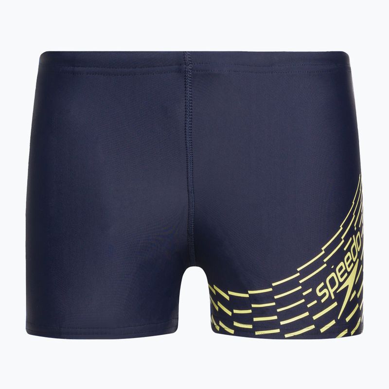 Speedo Medley Logo Aquashort Kinder Badehose navy blau 8-1241006864