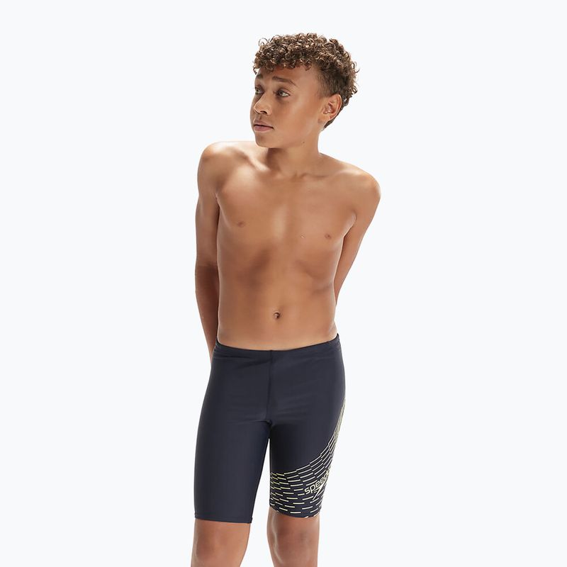 Speedo Medley Logo Kinder schwimmen Jammer navy blau 8-1241106865 4