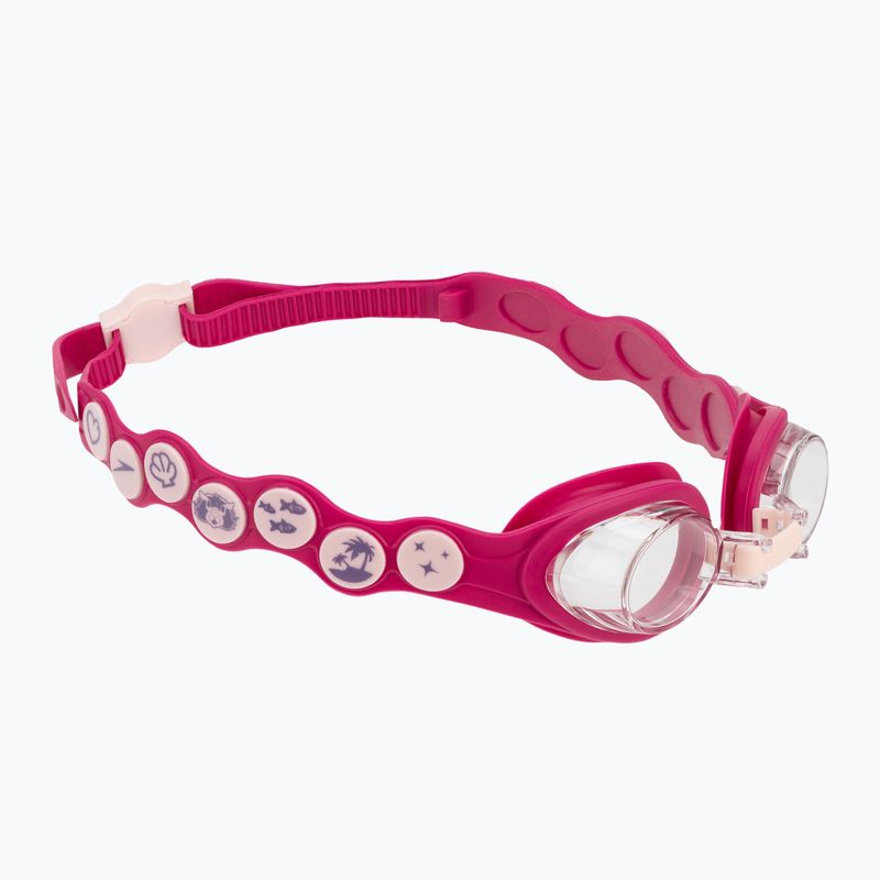 Speedo Infant Spot Kinderschwimmbrille Blüte/elektrisch rosa/klar