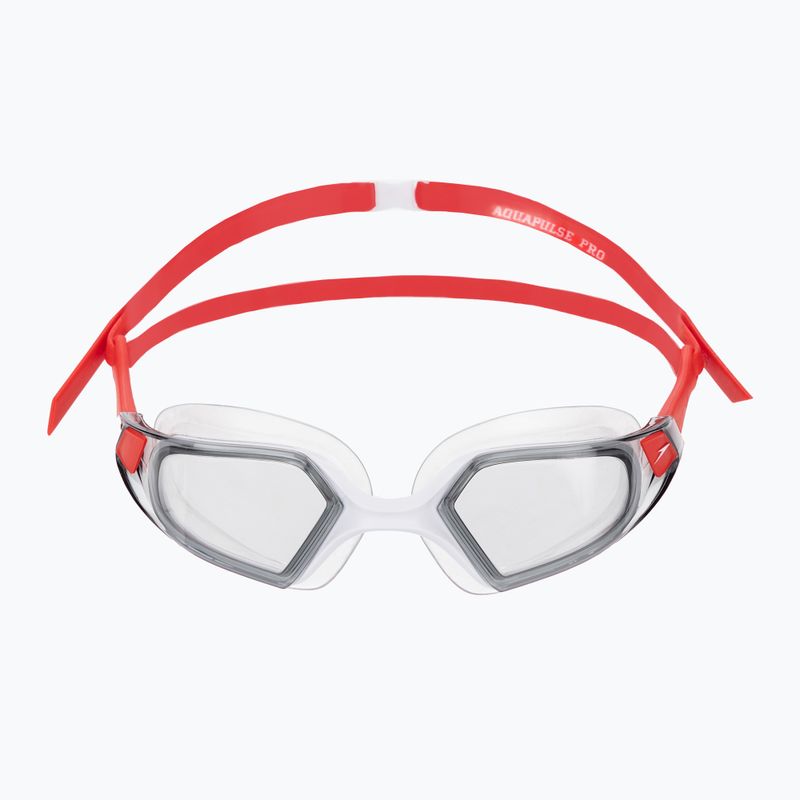 Speedo Aquapulse Pro rot/weiße Schwimmbrille 2