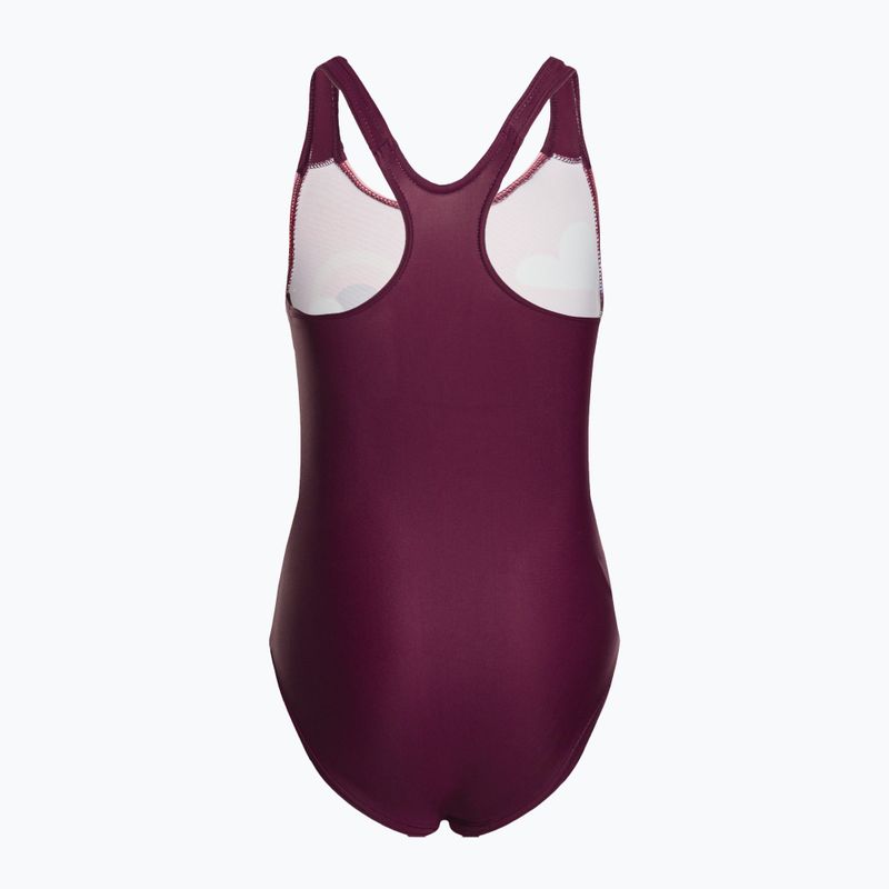 Speedo Digital bedruckter einteiliger Badeanzug für Kinder blau und rosa 8-0797015159 2
