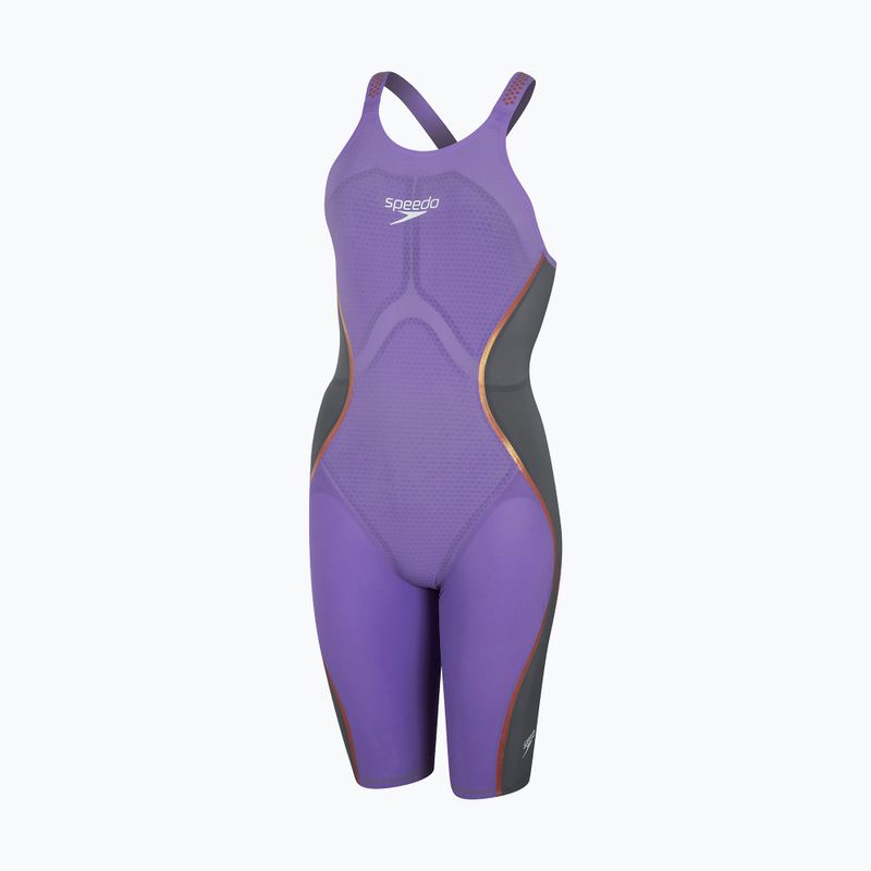 Speedo Fastskin LZR Pure Intent Openback Kneeskin Damen Badeanzug einteilig lila 8-11974H545