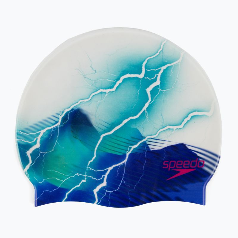 Speedo Digital Printed Kappe weiß-blau 8-1352414648