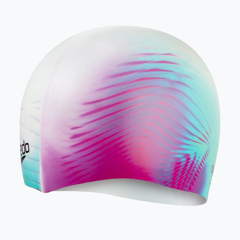 Speedo Digital Printed weiß und lila Kappe 8-1352414649 2