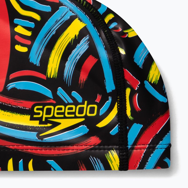 Speedo Printed Pace Junior Kindermütze schwarz und Farbe 8-1352614609