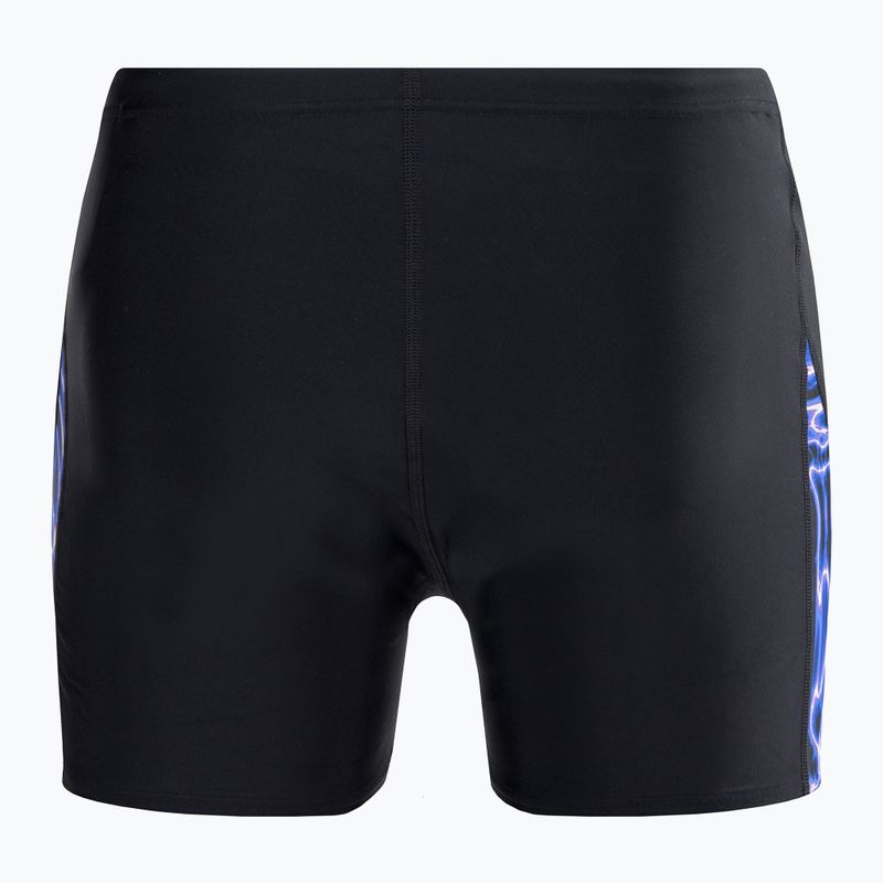 Herren Speedo Allover Digi V-Cut Schwimm-Boxershorts schwarz/blau 2