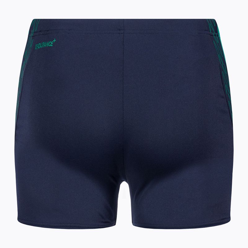 Herren Speedo Hyper Boom Splice Schwimm-Boxershorts navy/grün 2