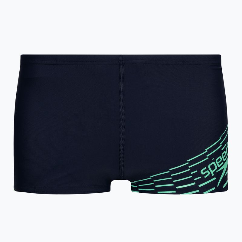 Speedo Medley Logo Kinder-Badehose navy/grün
