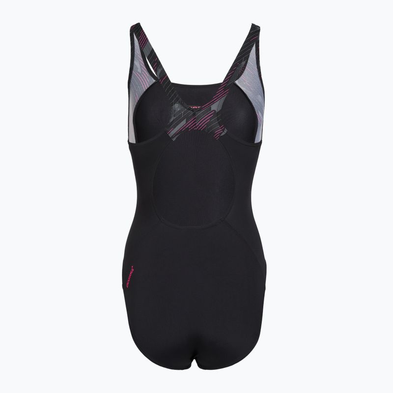 Damen Badeanzug Speedo HyperBoom Splice Muscleback black/electric pink 2