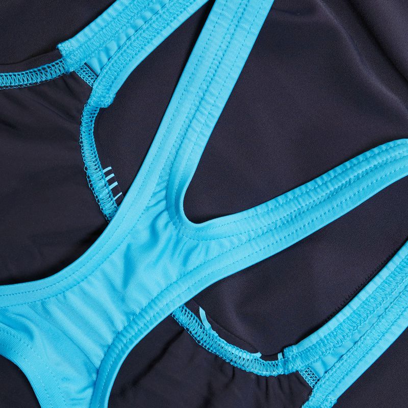 Speedo Medley Logo One Piece Badeanzug true navy/picton blau