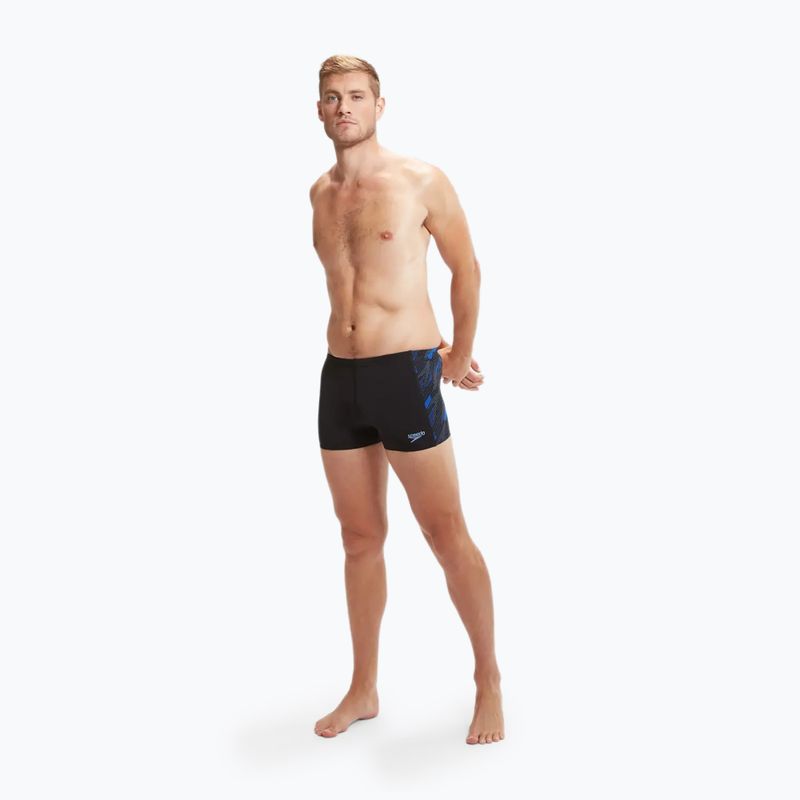 Speedo Hyperboom schwarz/neugierig blau/true cobalt Badehose