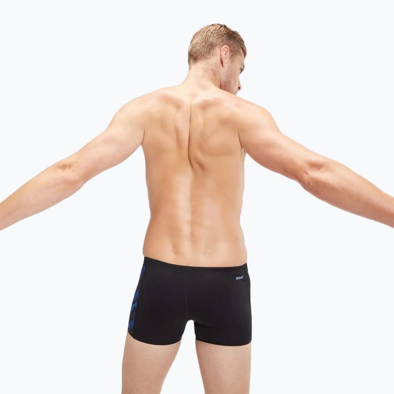 Speedo Hyperboom schwarz/neugierig blau/true cobalt Badehose