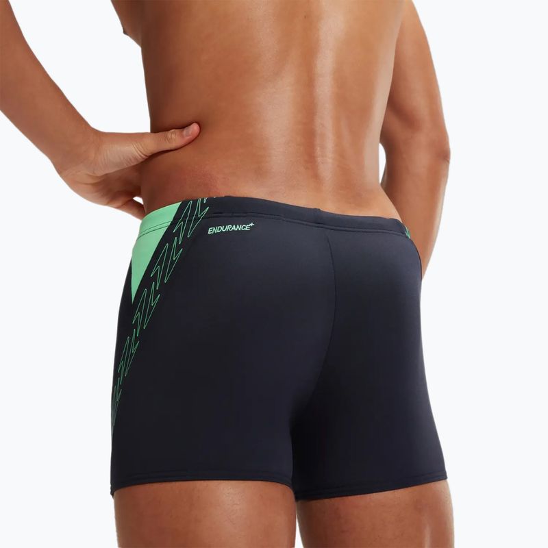 Herren Speedo Hyper Boom Splice Schwimm-Boxershorts true navy/herlequin grün 8