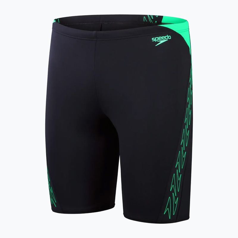 Herren Speedo Hyper Boom Splice Badehose true navy/herlequin grün