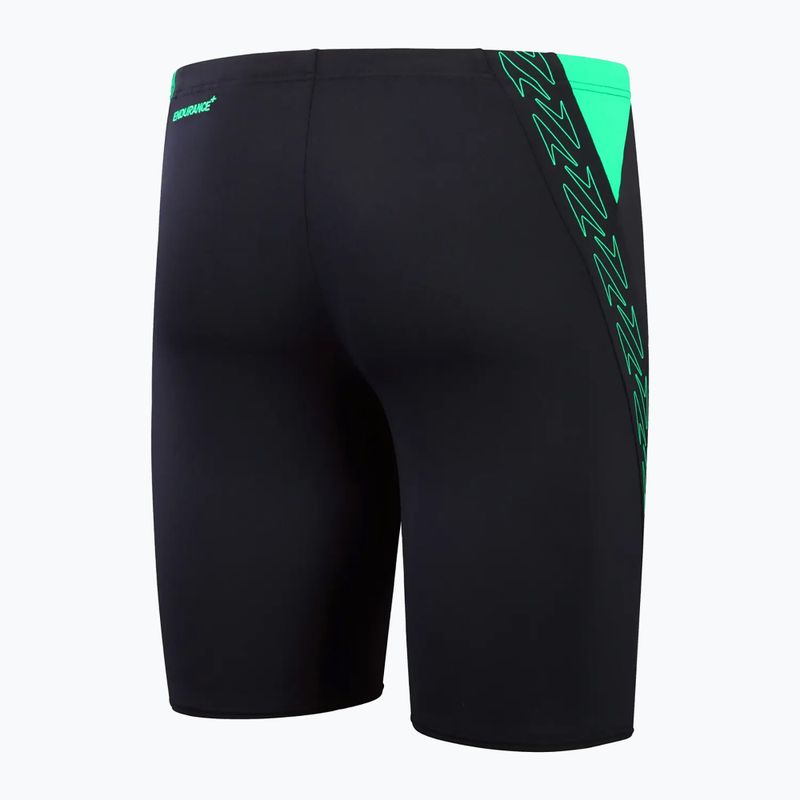 Herren Speedo Hyper Boom Splice Badehose true navy/herlequin grün 2