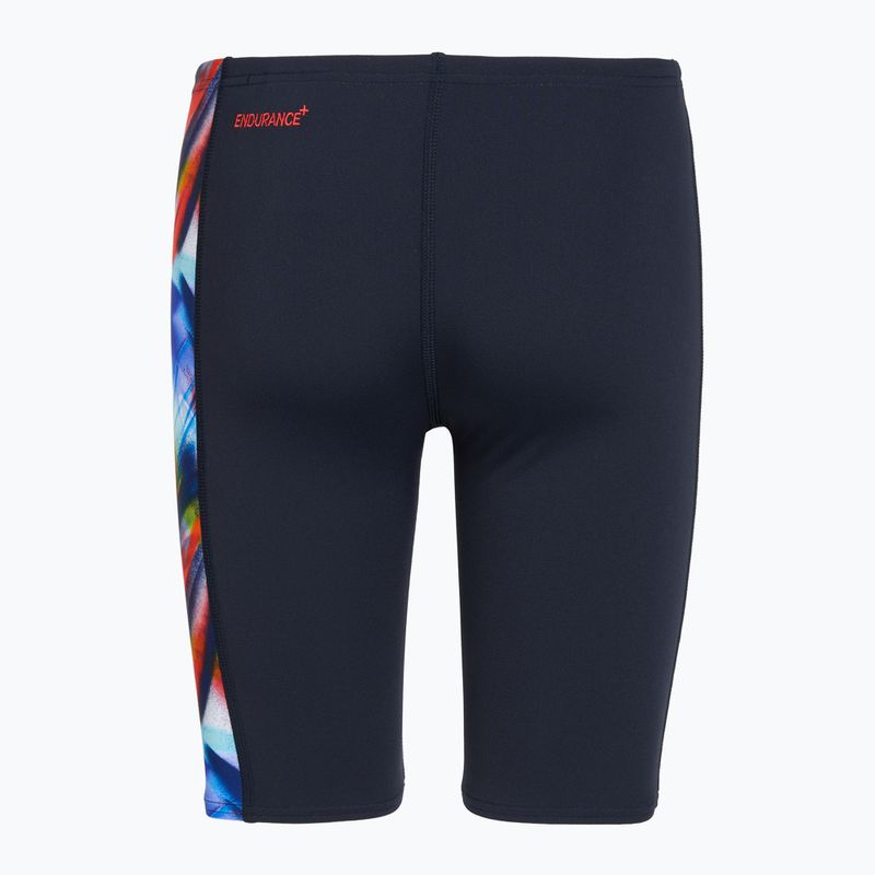 Kinder-Schwimmjammer Speedo Digital Panel Jammer black/red 2