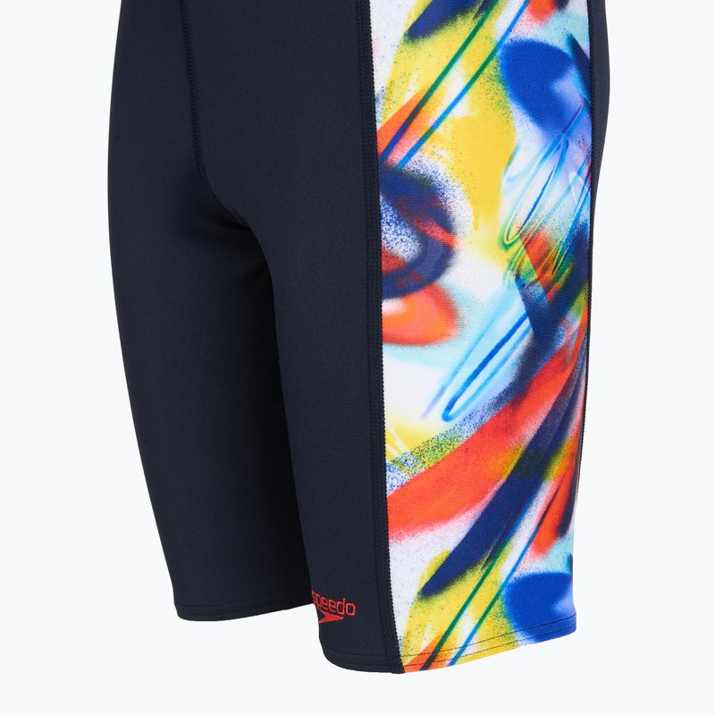 Kinder-Schwimmjammer Speedo Digital Panel Jammer black/red 3