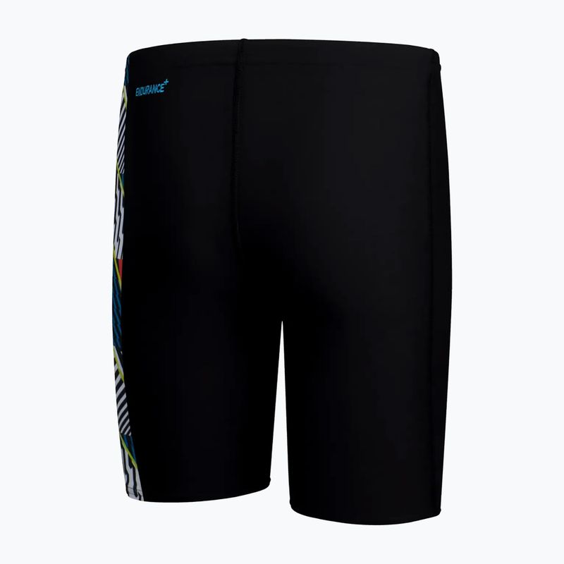 Speedo Digital Panel Kinder-Badehose schwarz/weiß/Wassermelone 2