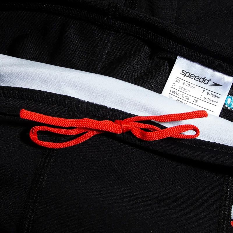 Speedo Digital Panel Kinder-Badehose schwarz/weiß/Wassermelone 3