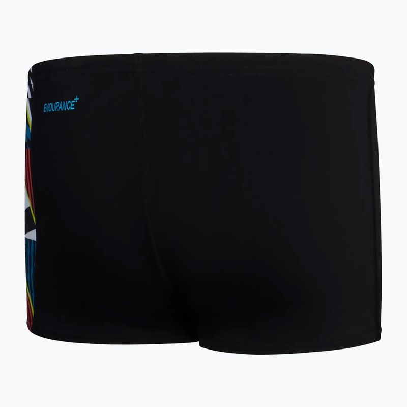 Speedo Digital Panel Kinder-Badehose schwarz/weiß/Wassermelone 2