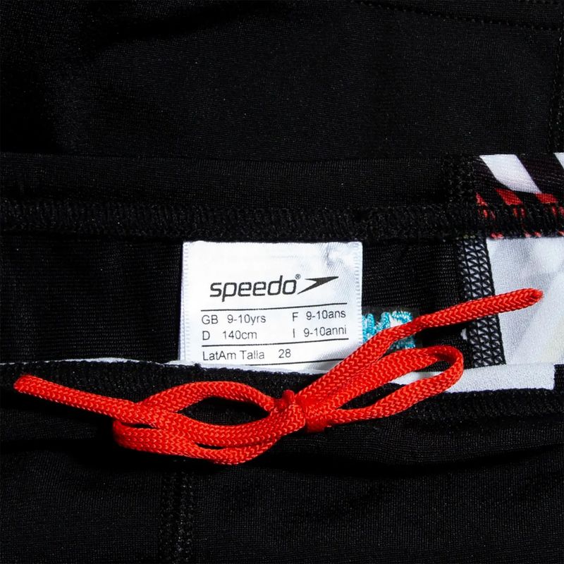 Speedo Digital Panel Kinder-Badehose schwarz/weiß/Wassermelone