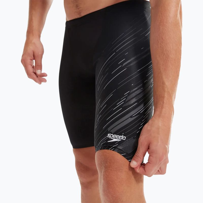 Speedo Hyperboom V-Cut schwarz/usa anthrazit/weiß Herren-Schwimmanzüge
