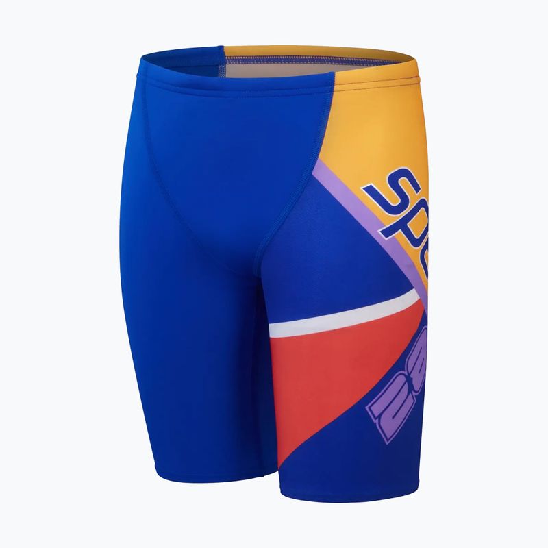Speedo Placement V Cut Digital Kinder schwimmen Jammer wahr kobalt/Wassermelone/schwimmen lila