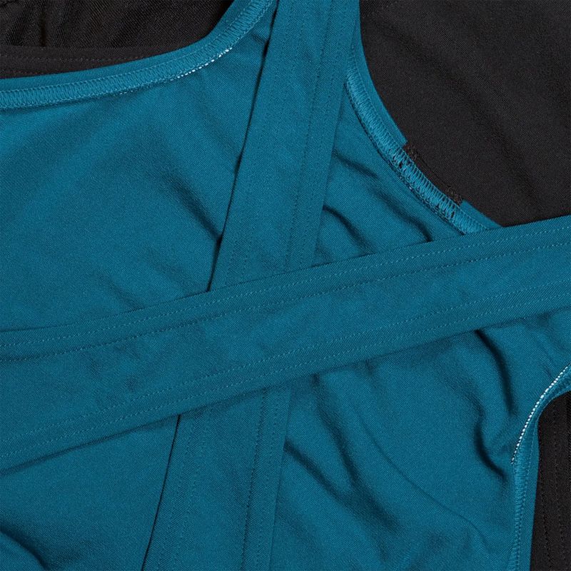 Speedo Colourblock Highneck Crossback Damen-Badeanzug einteilig