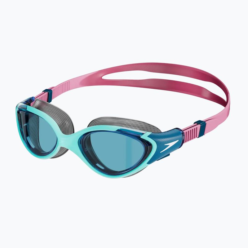 Speedo Biofuse 2.0 Damen Schwimmbrille Marineblau/Peacock/Funny Pink