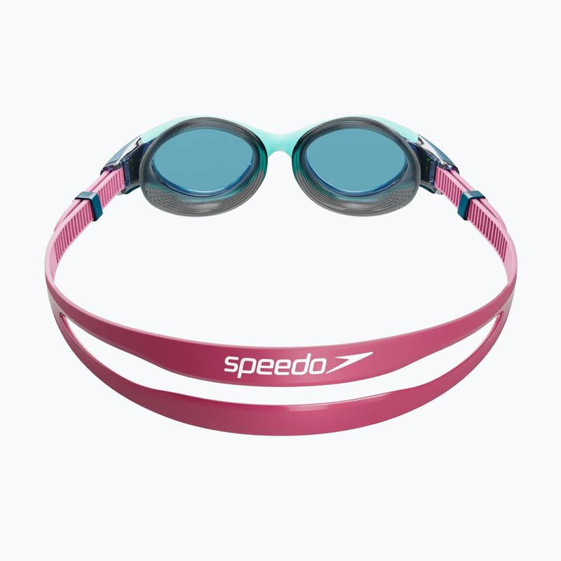 Speedo Biofuse 2.0 Damen Schwimmbrille Marineblau/Peacock/Funny Pink 3