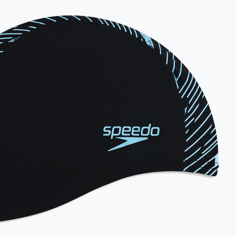 Schwimmkappe Badehaube Speedo Boom ECO Endurance+ black/picton blue 3