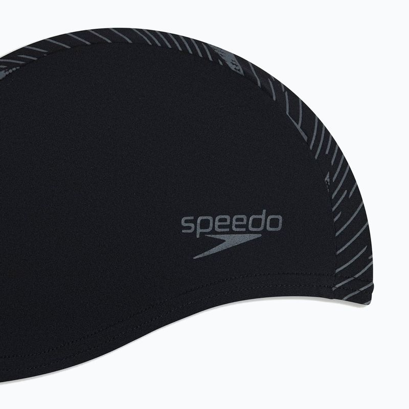 Schwimmkappe Badehaube Speedo Boom ECO Endurance+ black/usa charcoal