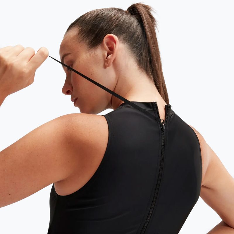 Speedo Damen Badeanzug Hydrasuit einteilig schwarz/weiß 9