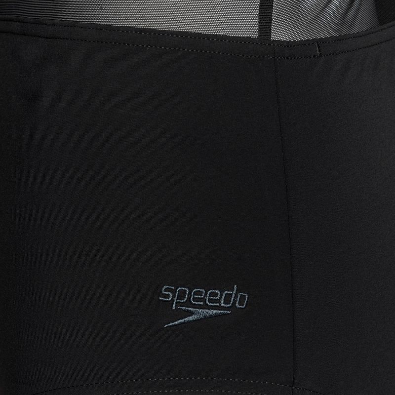 Speedo Shaping Luniaglow schwarzer einteiliger Badeanzug für Damen 3