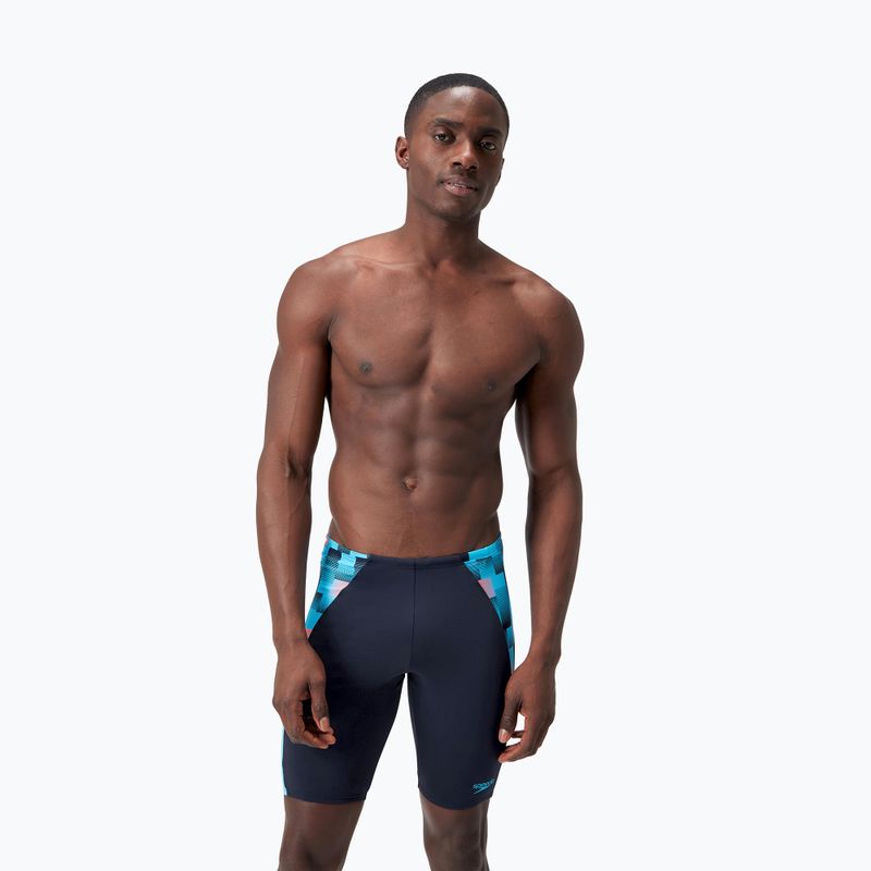 Schwimm-Jammer Herren Speedo Endurance+ MAX Splice Jammer true navy/picton blue/siren red 5