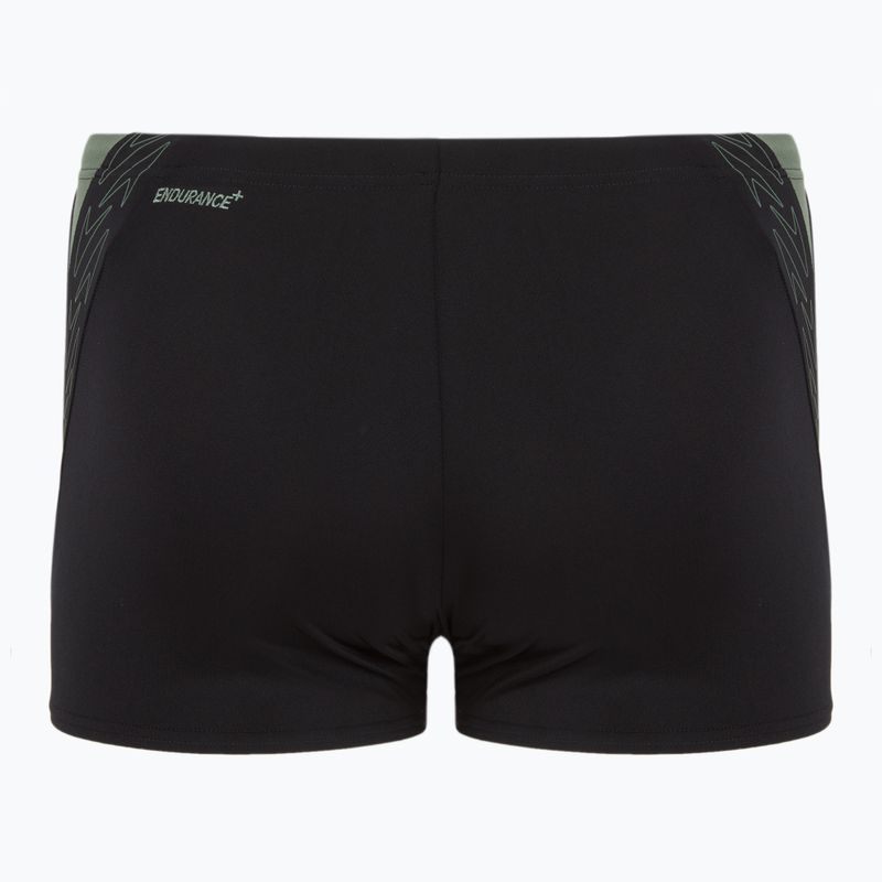 Badehose Herren Speedo HyperBoom Splice Aquashort black/country green 2