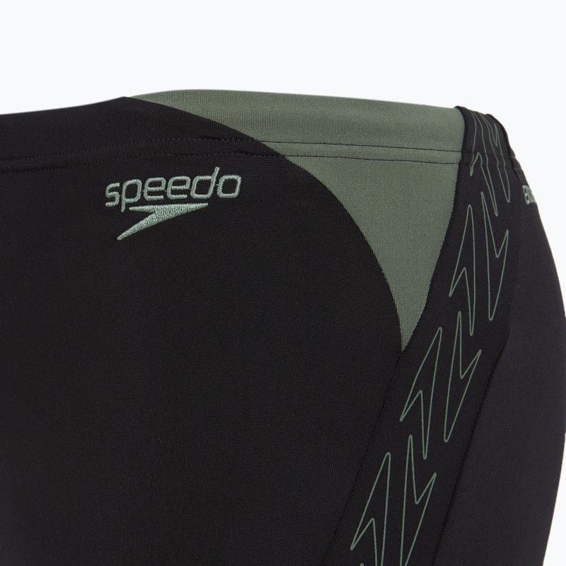 Badehose Herren Speedo HyperBoom Splice Aquashort black/country green 4