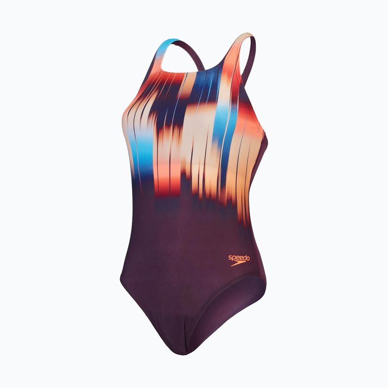 Einteiliger Schwimmanzug Speedo Digital Printed Medalist plum dandy/siren red/nectarine/picton