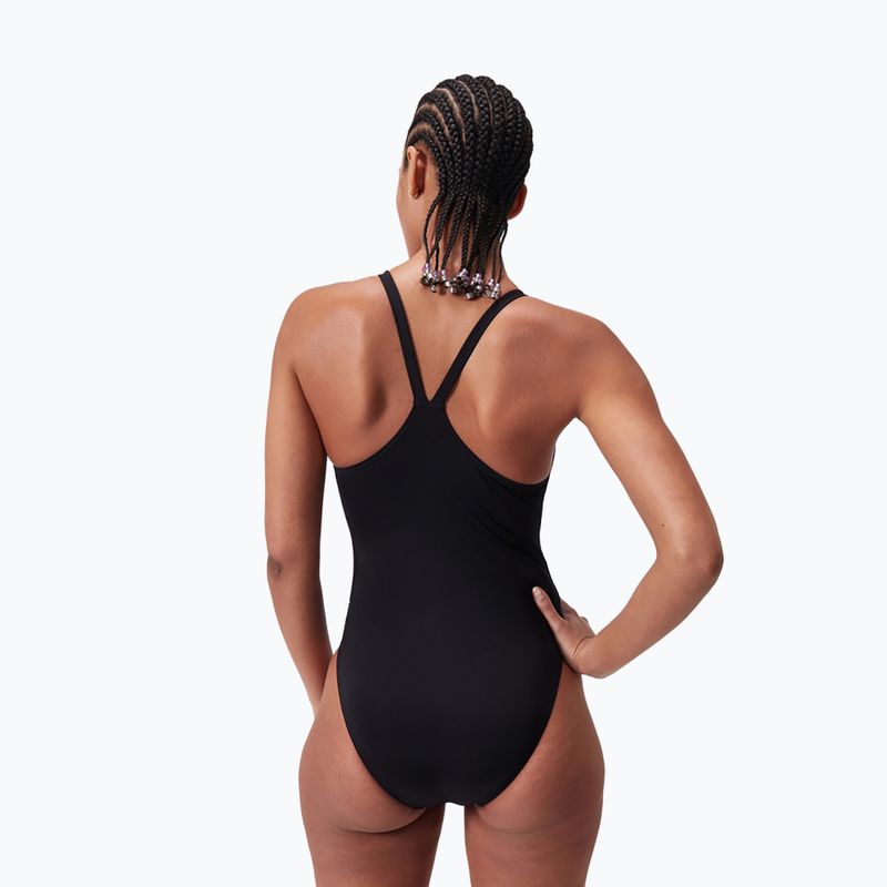 Speedo Damen-Badeanzug Endurance+ V-Back schwarz, einteilig 8