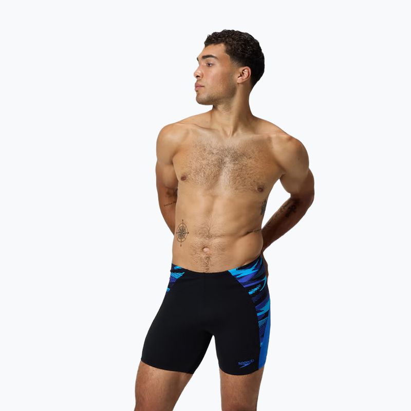 Schwimm-Jammer für Herren Speedo Endurance+ Max Splice Jammer black/cobalt pop 4