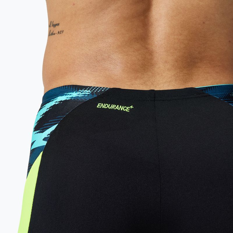 Schwimm-Boxershorts Herren Speedo Endurance+ MAX Splice Aquashort black/hyper yellow 4