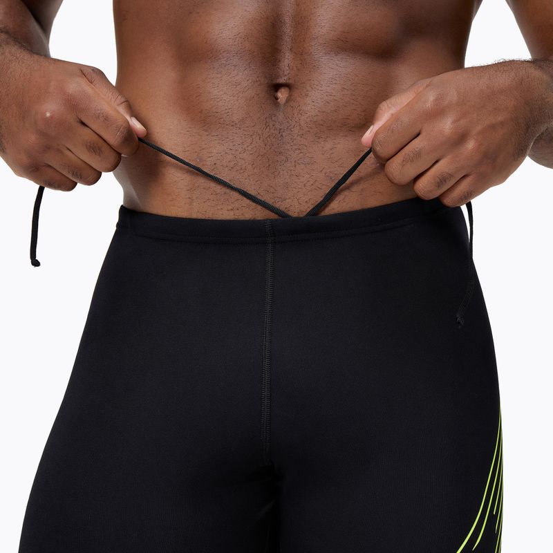 Jammershorts Herren Speedo HyperBoom Placement Jammer black/hyper yellow 4